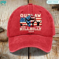 Outlaw Hillbilly 2024 Flag Hat 2024 Vote Cap Stand easy bro