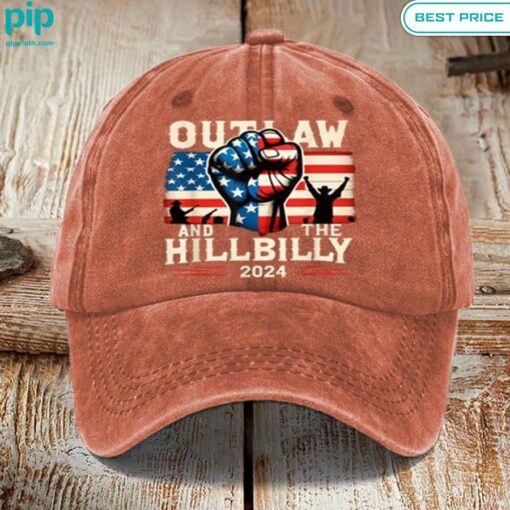 Outlaw Hillbilly 2024 Flag Hat 2024 Vote Cap Royal Pic of yours