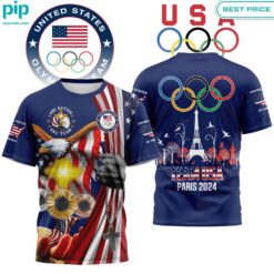 Paris Olympics 2024 Team USA One Nation One Team Shirt Natural and awesome