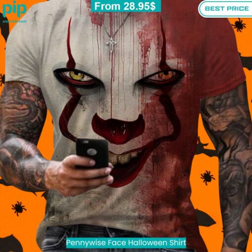 Pennywise Face Halloween Shirt Oh my God you have put on so much!