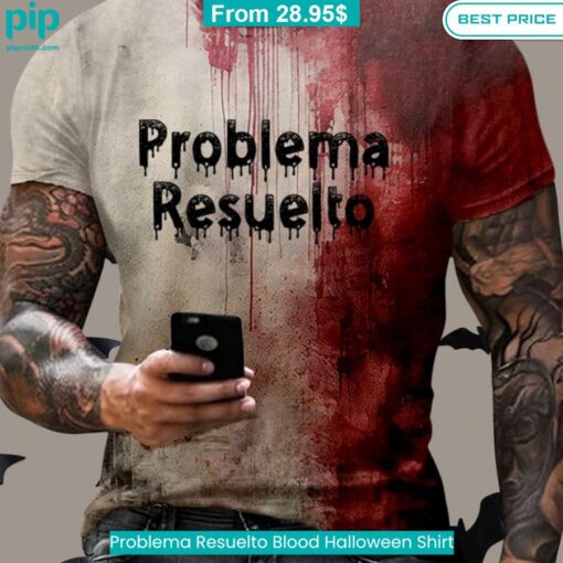 Problema Resuelto Blood Halloween Shirt Loving click