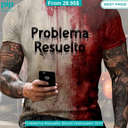 Problema Resuelto Blood Halloween Shirt Impressive picture.