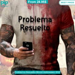 Problema Resuelto Blood Halloween Shirt soft