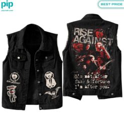 Rise Against Sleeveless Denim jacket Damn good