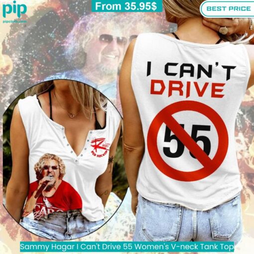 Sammy Hagar I Can't Drive 55 Women's V neck Tank Top This place looks exotic.