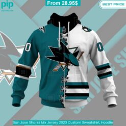 San Jose Sharks Mix Jersey 2023 Custom Sweatshirt, Hoodie cool