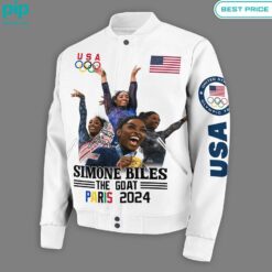 Simone Biles The goat Paris Olympics 2024 Bomber Jacket fashion