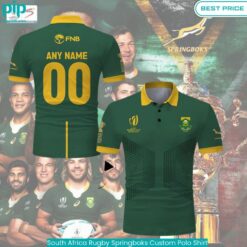 South Africa Rugby Springboks Custom Polo Shirt Unique and sober