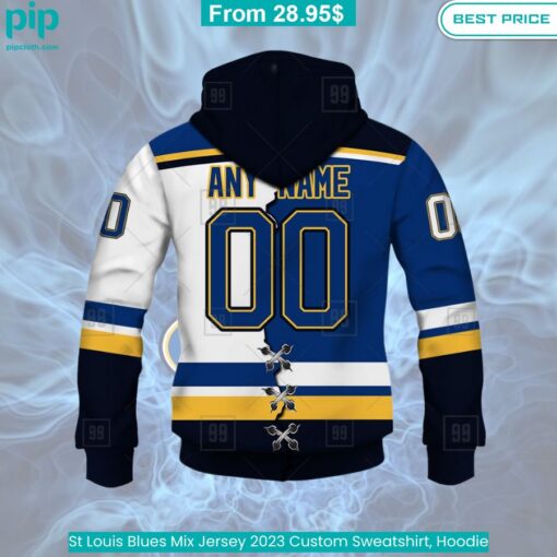 St Louis Blues Mix Jersey 2023 Custom Sweatshirt, Hoodie Super sober