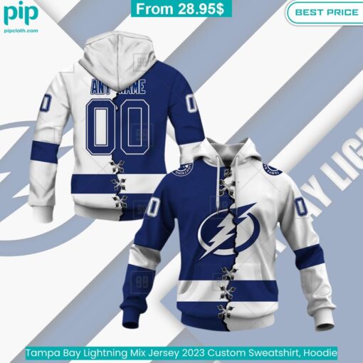 Tampa Bay Lightning Mix Jersey 2023 Custom Sweatshirt, Hoodie nice