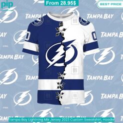 Tampa Bay Lightning Mix Jersey 2023 Custom Sweatshirt, Hoodie Speechless