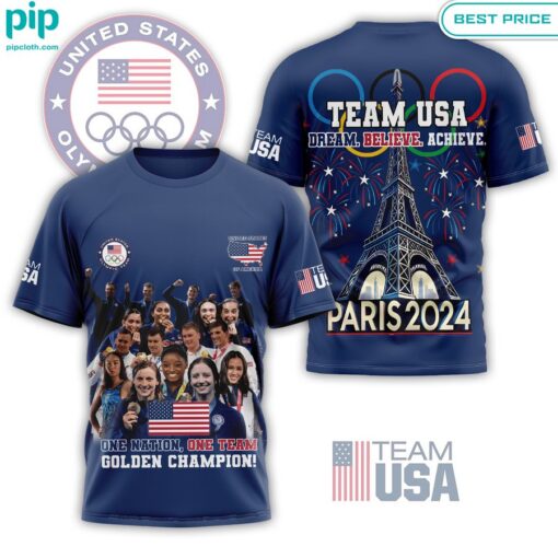 Team USA One Nation One Team Paris Olympics 2024 Shirt Great, I liked it