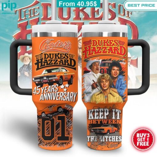 The Dukes of Hazzard 45 Years Anniversary Stanley Tumbler With Straw catchy