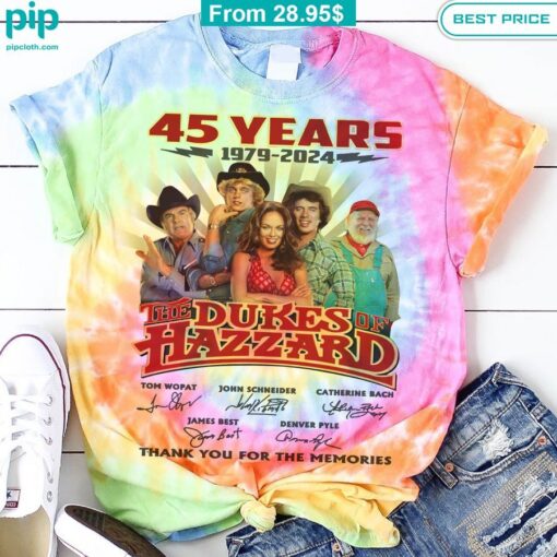 The Dukes of Hazzard 45 Years Tie Dye Shirts catchy