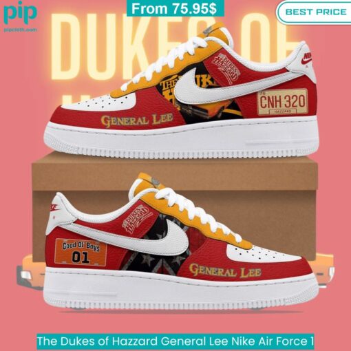 The Dukes of Hazzard General Lee Nike Air Force 1 comfortable