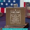 Trump 2024 Maga Whiskey Leather Hip Flask Cuteness overloaded