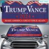 Trump Vance 2024 MAGA Car Sunshade Stunning