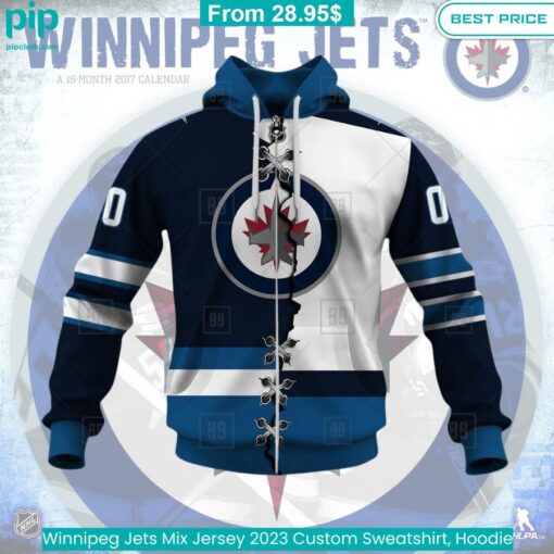 Winnipeg Jets Mix Jersey 2023 Custom Sweatshirt, Hoodie Out of the world