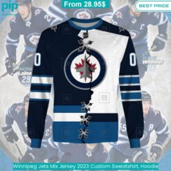 Winnipeg Jets Mix Jersey 2023 Custom Sweatshirt, Hoodie cool