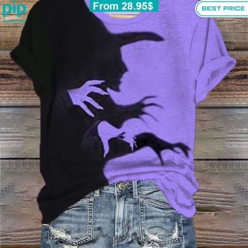 Witch Shadow Halloween Shirt Rocking picture