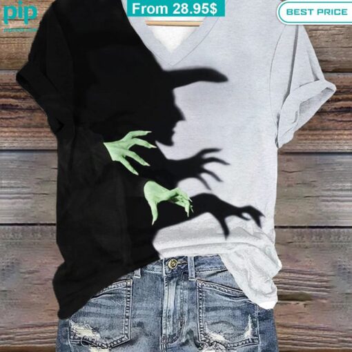 Witch Shadow Halloween Shirt Stand easy bro